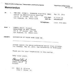 Neil Gitnick Memorandum